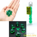Bescon Mini Translucent Polyhedral RPG Dice Set 10MM, Small RPG Dice Set D4-D20 in Tube Packaging, Assorted Colored of 42pcs